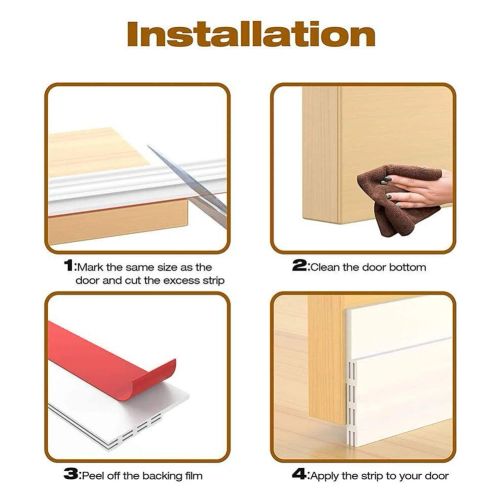 Durable Windbreak Strip for Noise Reduction & Pest Control - 100cm Sealing Strip