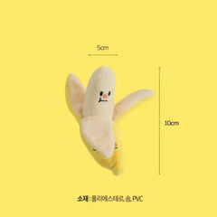 PETFRDGLOBAL Interactive Squeaky Banana Dog Toy for Fun Playtime - Yellow