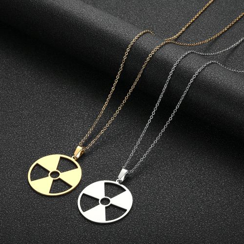 Chandler Radiation Hazard Symbol Pendant - Industrial Fashion Necklace