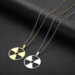 Chandler Radiation Hazard Symbol Pendant - Industrial Fashion Necklace