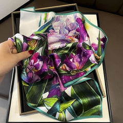 YIMOERSSS Real Silk Scarf 53x53cm - Elegant Fashion Accessory - 15331 / Real Silk 53x53cm