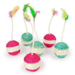 Sisal Rope Ball - Natural Material - Engaging Cat Toy - Random Color / 1 pcs