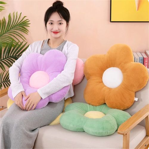 Classic Plush Fabric Cushion - Comfortable Support for Relaxation