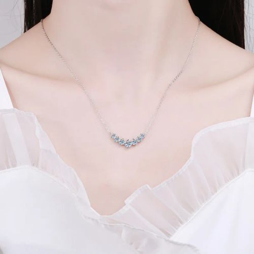 DOTEFFIL Moissanite Necklace - 925 Sterling Silver - Elegant Gift