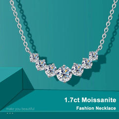 DOTEFFIL Moissanite Necklace - 925 Sterling Silver - Elegant Gift