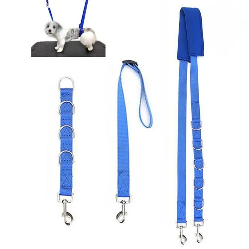 Adjustable Dog Grooming Traction Belt with D-Rings - 3pcs Pet Supplies