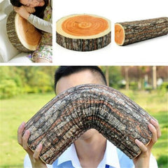 Realistic Log Design Cushion - Comfortable & Unique Plush Support