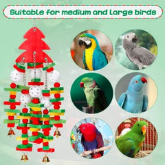 Premium Parrot Training Toy - Safe & Engaging Bird Toy for Playtime - Red