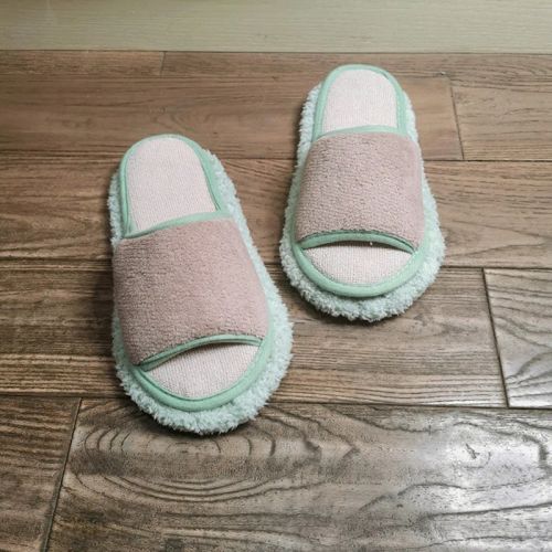 Simple Wipeable Mop Slippers - High Quality Microfiber Cleaning Footwear