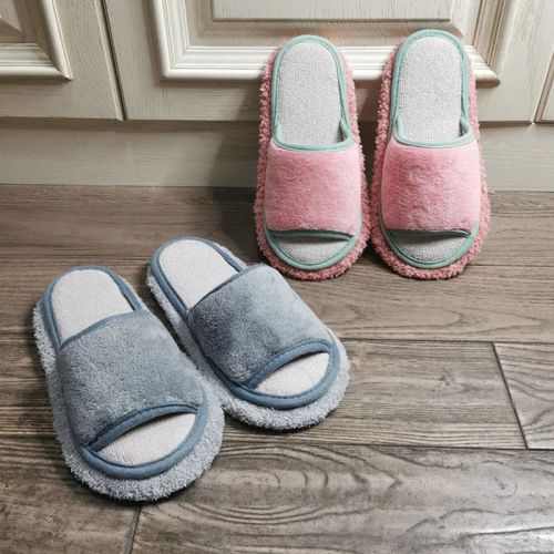 Simple Wipeable Mop Slippers - High Quality Microfiber Cleaning Footwear