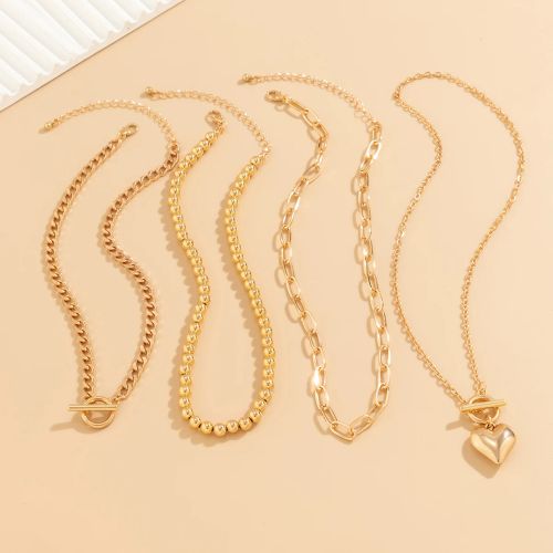 SHIXIN Heart Pendant Necklace - Trendy Fashion Accessory