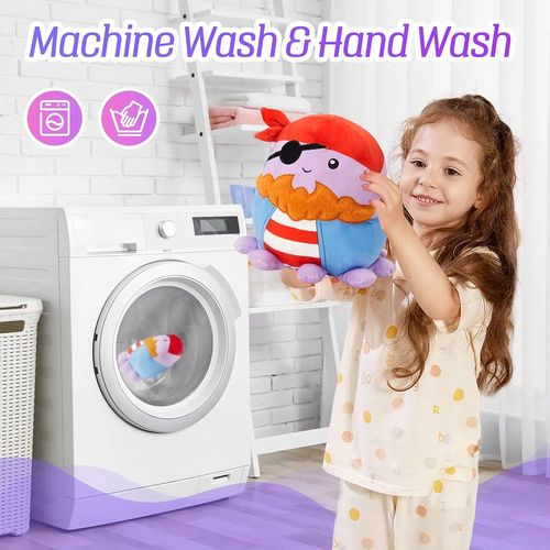 Cute 30cm Octopus Pirate Plush Toy - Adorable Throw Pillow for Kids - Pirate