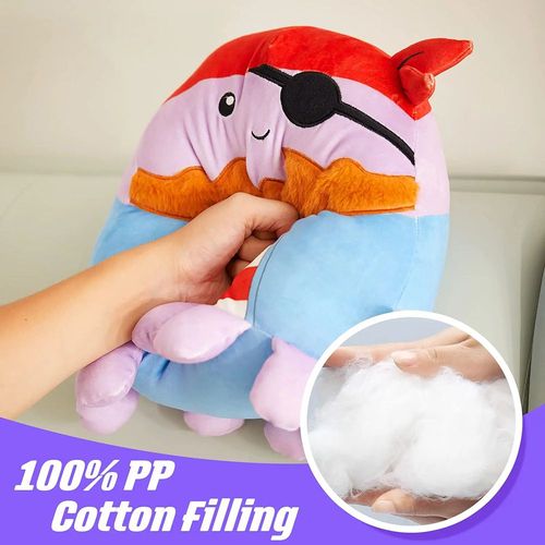 Cute 30cm Octopus Pirate Plush Toy - Adorable Throw Pillow for Kids - Pirate