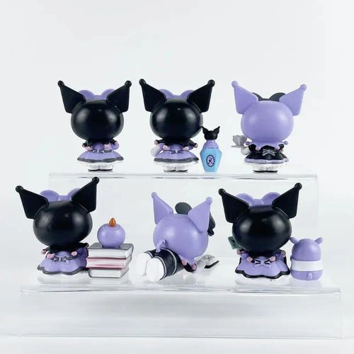 MINISO Kuromi Doll Action Figure - Cute Cartoon Desktop Decoration Toy