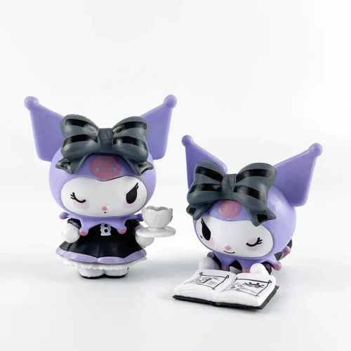 MINISO Kuromi Doll Action Figure - Cute Cartoon Desktop Decoration Toy