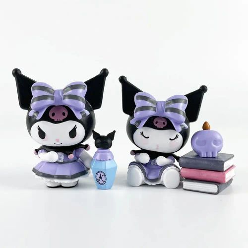 MINISO Kuromi Doll Action Figure - Cute Cartoon Desktop Decoration Toy