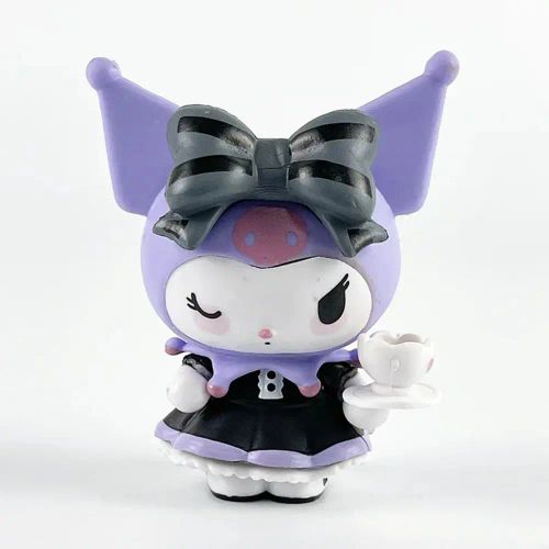 MINISO Kuromi Doll Action Figure - Cute Cartoon Desktop Decoration Toy