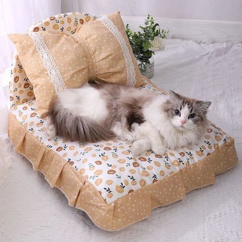 Princess Nest Pet Bed - Cotton Fabric Comfortable & Removable Washable