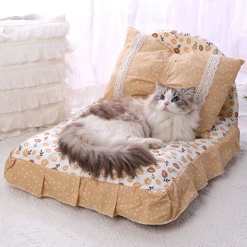 Princess Nest Pet Bed - Cotton Fabric Comfortable & Removable Washable
