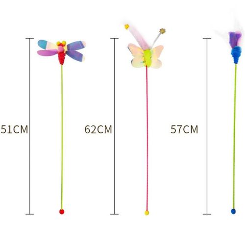 Interactive Feather Cat Toy - Engaging Stick for Playful Cats