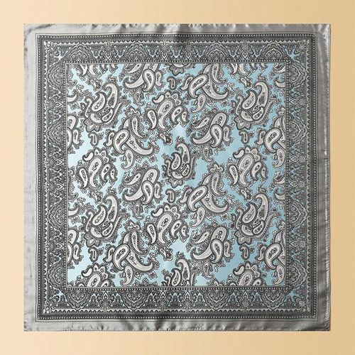 JTVOVO Paisley Silk Scarf - Stylish Sun Protection Accessory