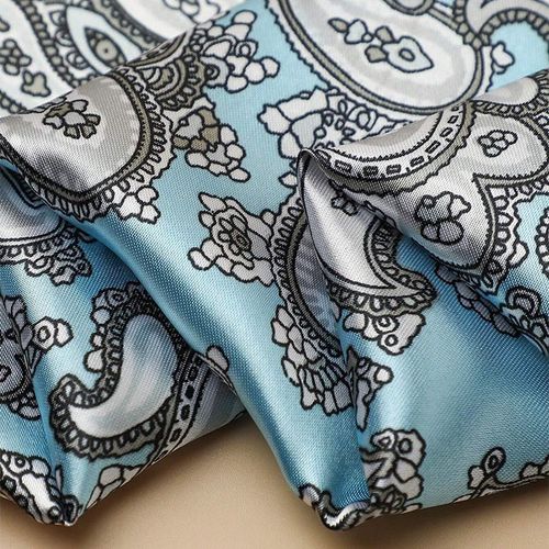 JTVOVO Paisley Silk Scarf - Stylish Sun Protection Accessory