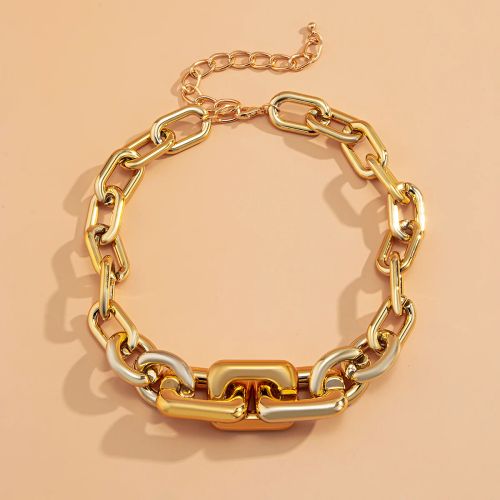 KunJoe Geometric Choker Necklace - Stylish Mood Tracker Accessory