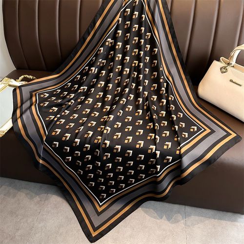 HVATILAW Luxury Geometric Scarf - Stylish Sun Protection Accessory