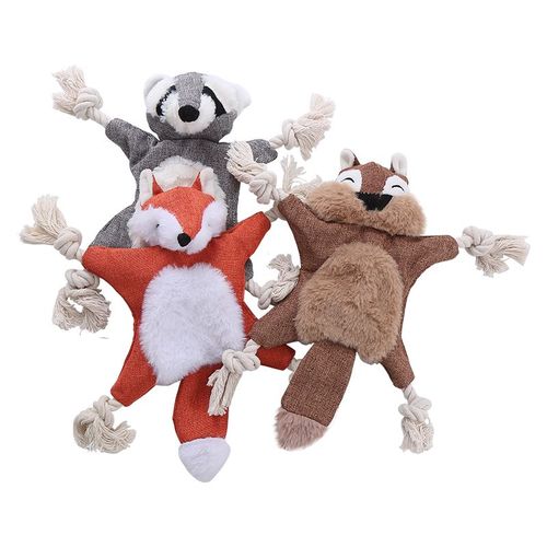 Plush Dog Toy - Safe Fleece Design for Fun Playtime