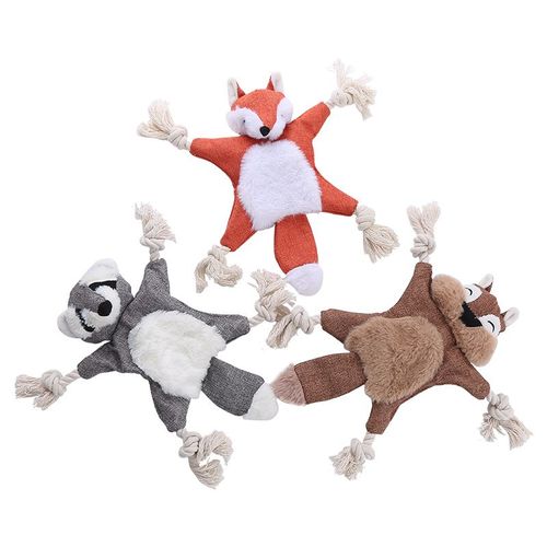 Plush Dog Toy - Safe Fleece Design for Fun Playtime