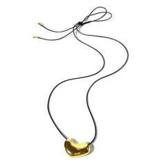 Trendy Irregular Metal Pendant Necklace - Stylish Party Accessory