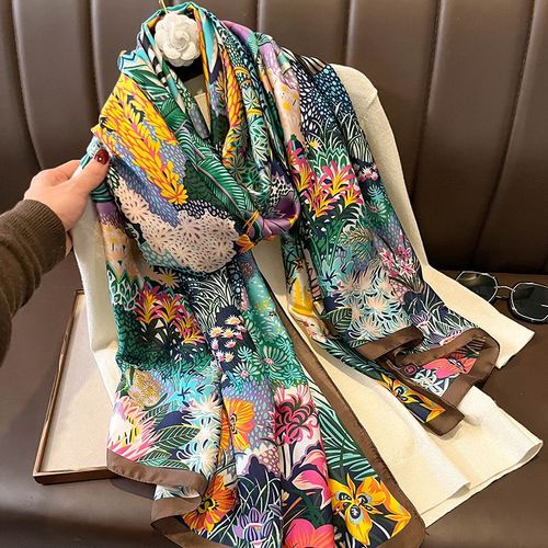 RUNMEIFA Fashionable Printed Polyester Scarf - Multifunctional Accessory