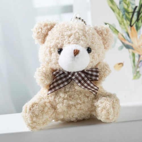 Plush Bear Doll Key Chain Pendant - Cute & Colourful Plush Toy Accessory