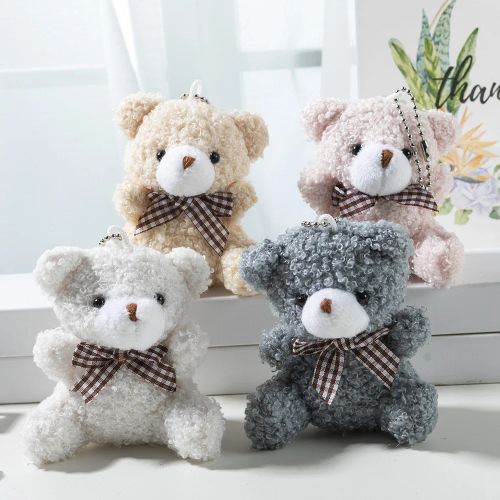Plush Bear Doll Key Chain Pendant - Cute & Colourful Plush Toy Accessory