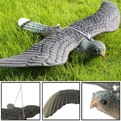 Lifelike 3D Flying Falcon Bird Decoy for Garden Pest Control Decoration