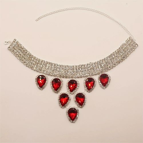 Bohemian Rhinestone Necklace - Exaggerated Multi-Layer Fashion Statement