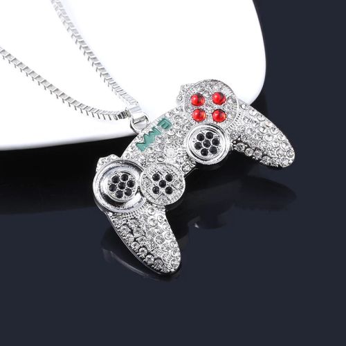 SONGCHANGJEWELRY Trendy Flame Pendant Necklace for Gaming Enthusiasts