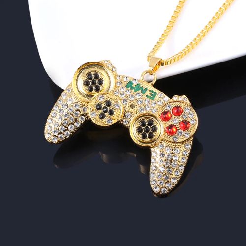 SONGCHANGJEWELRY Trendy Flame Pendant Necklace for Gaming Enthusiasts