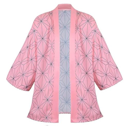 Demon Slayer Kimono Haori - Japanese Anime Print Cosplay Costume Set
