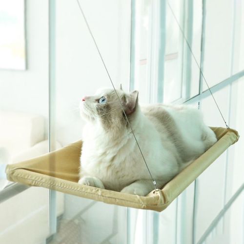Cat Hammock Window Hanger - Detachable & Washable Pet Bed for Cats