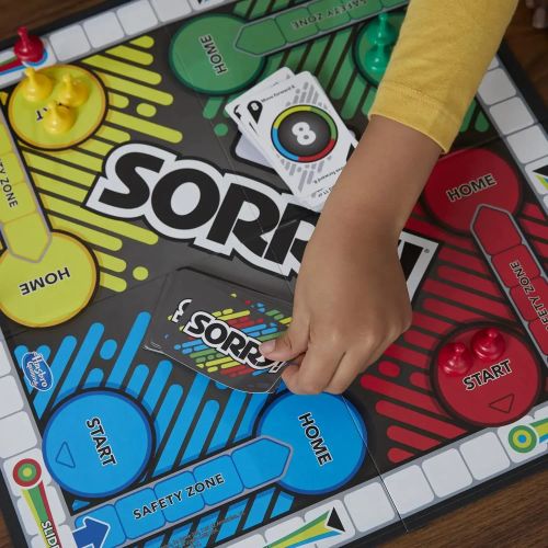 Sorry! Game - Slide Collide & Score Fun for Kids - Classic Board Game - Light Grey