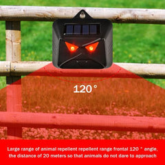 Animal Repeller - Effective Solar Power & Compact Design for Pest Control - black
