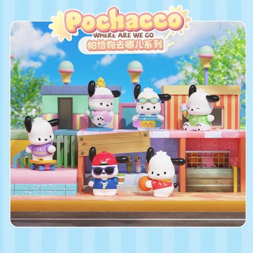 LANGBOWANG Pochacco Action Figure - Fun Desktop Ornament for All Ages