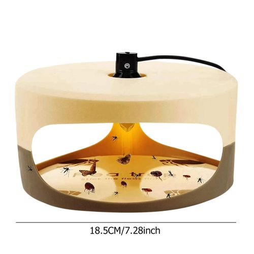 VKTECH Flea Trap with Light Bulbs & Glue Discs - Safe Pest Control Solution