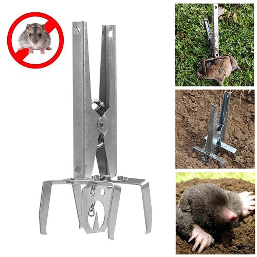 APWIKOGER Durable Galvanised Steel Mole Trap for Effective Pest Control