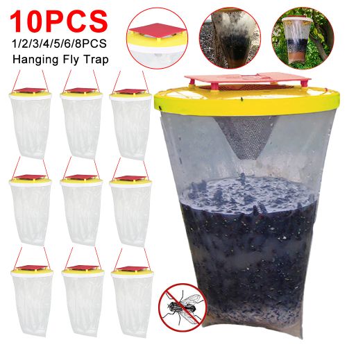 Effective Eco-Friendly Fly Trap for Outdoor Pest Control - Disposable Bug Catcher