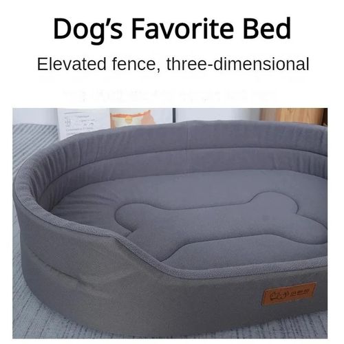 Premium Fluffy Pet Bed for Large Dogs - Breathable Comfort & Support