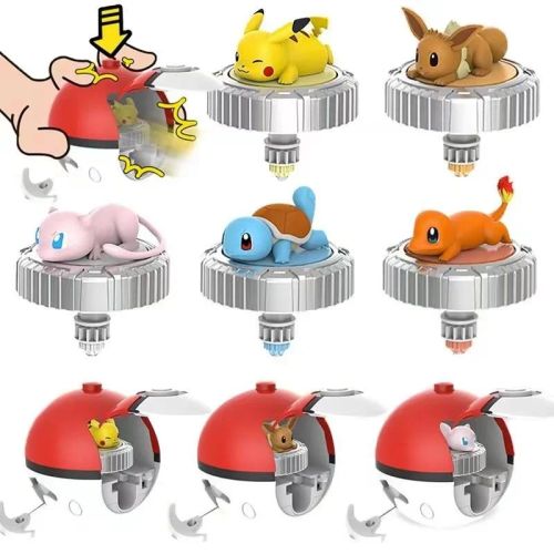 LDCX Genuine Pokemon Battle Gyro - Colourful Action Figure Toy