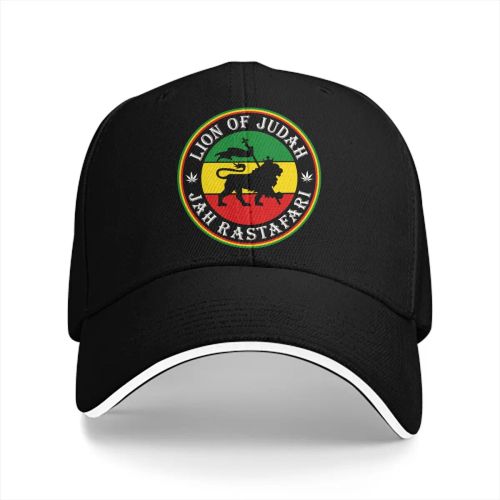 Rasta Lion of Judah Snapback Cap - Adjustable Cotton Baseball Hat