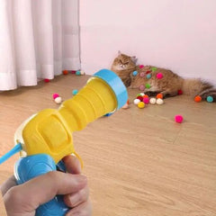 KITPIPI Silent Plush Ball Launcher - Engaging Cat Toy Set